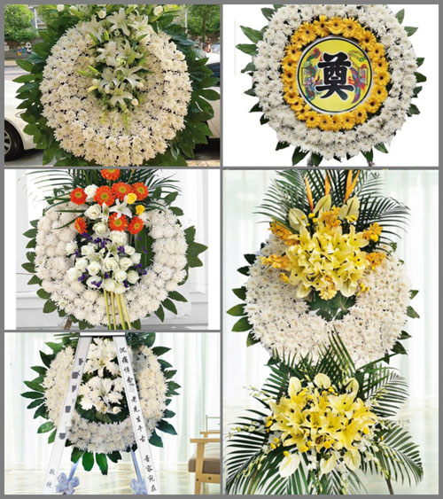 安徽阜阳市临泉县滑集镇朱刘村花圈速递